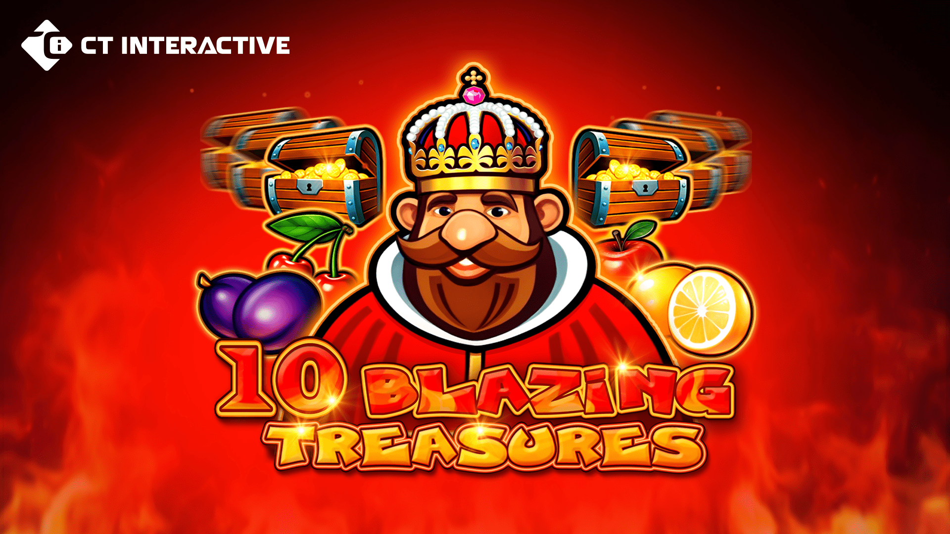CT Interactive Launches 10 Blazing Treasures – Classic 5x3 Slot with 2,000x Win Potential