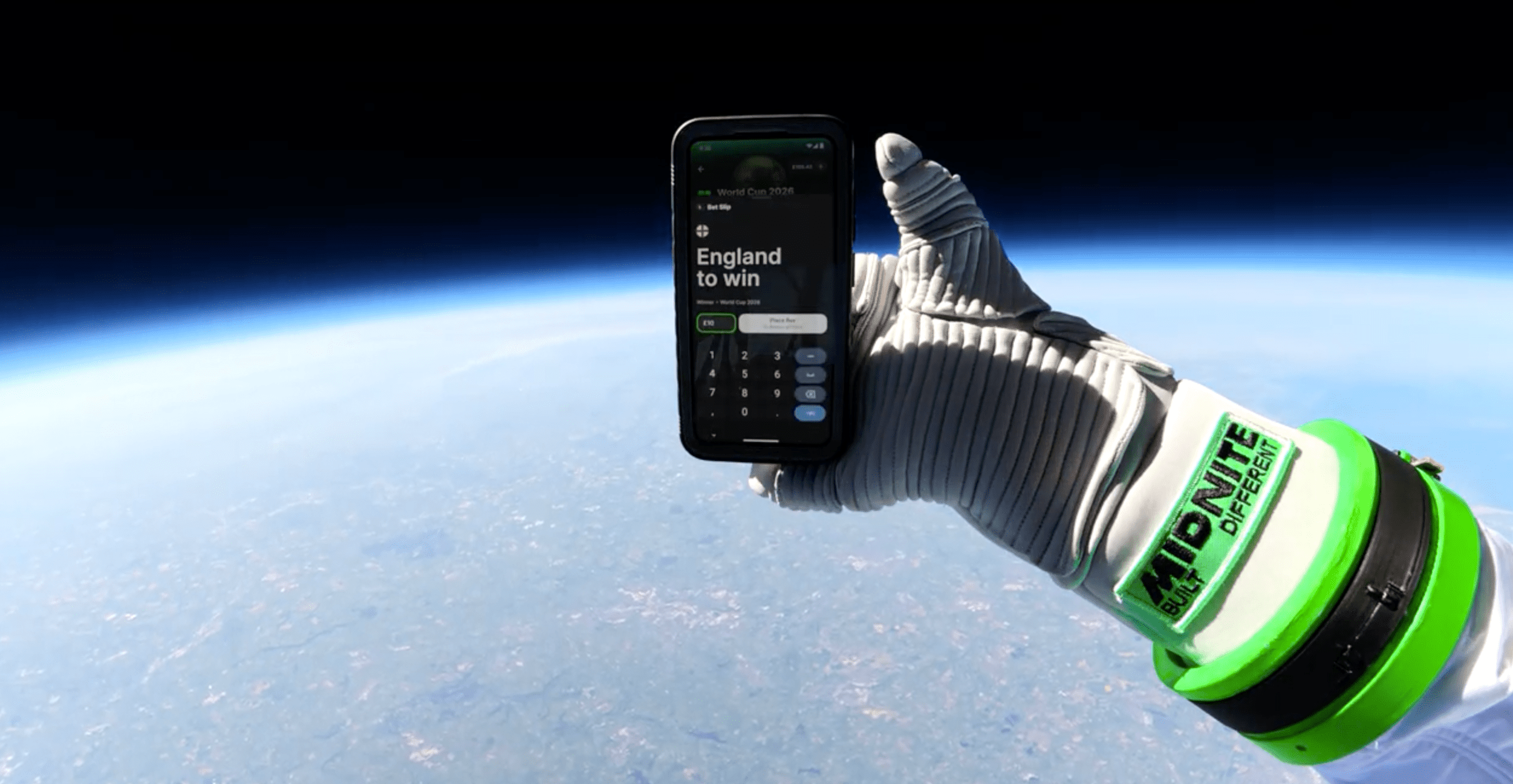 Midnite App places first bet in space